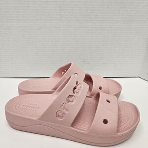 Pink Crocs Slide Sandals
